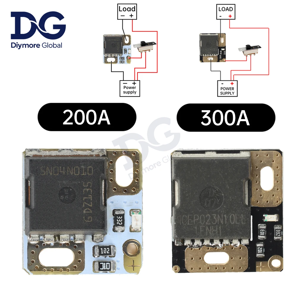 1/3/5Pcs 200A/300A Mini High Power MOS Trigger Schalter Fahrer Modul Effekt Rohr PWM regulierung Schalter Bedienfeld Komponenten Image