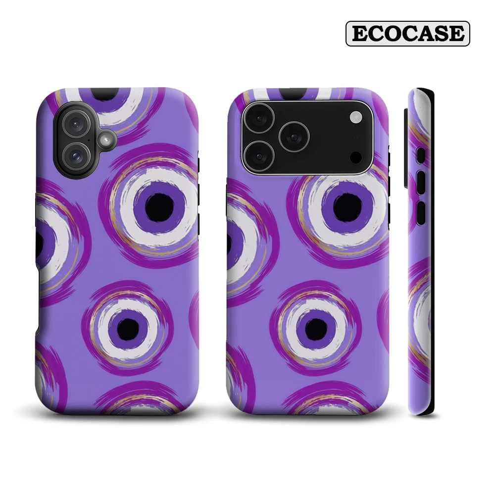 Mystical Evil Eye Lila IPhone 17 Must-Haves Handyhülle für IPhone 17 16 15 14 13 12 11 Pro Max Plus Doppelschichtige Rückseite Image