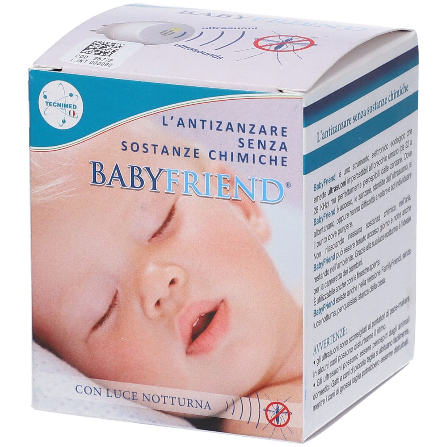 BabyFriend Sacciazanzare ad Ultrasuoni con Luce Notturna 1 pz Altro