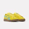 Sneaker REEBOK CLASSIC "CLUB C GROUNDS UK", Gr. 40, goldenhaze, futurecyan, gum, Leder, Synthetik, sportlich, Schuhe