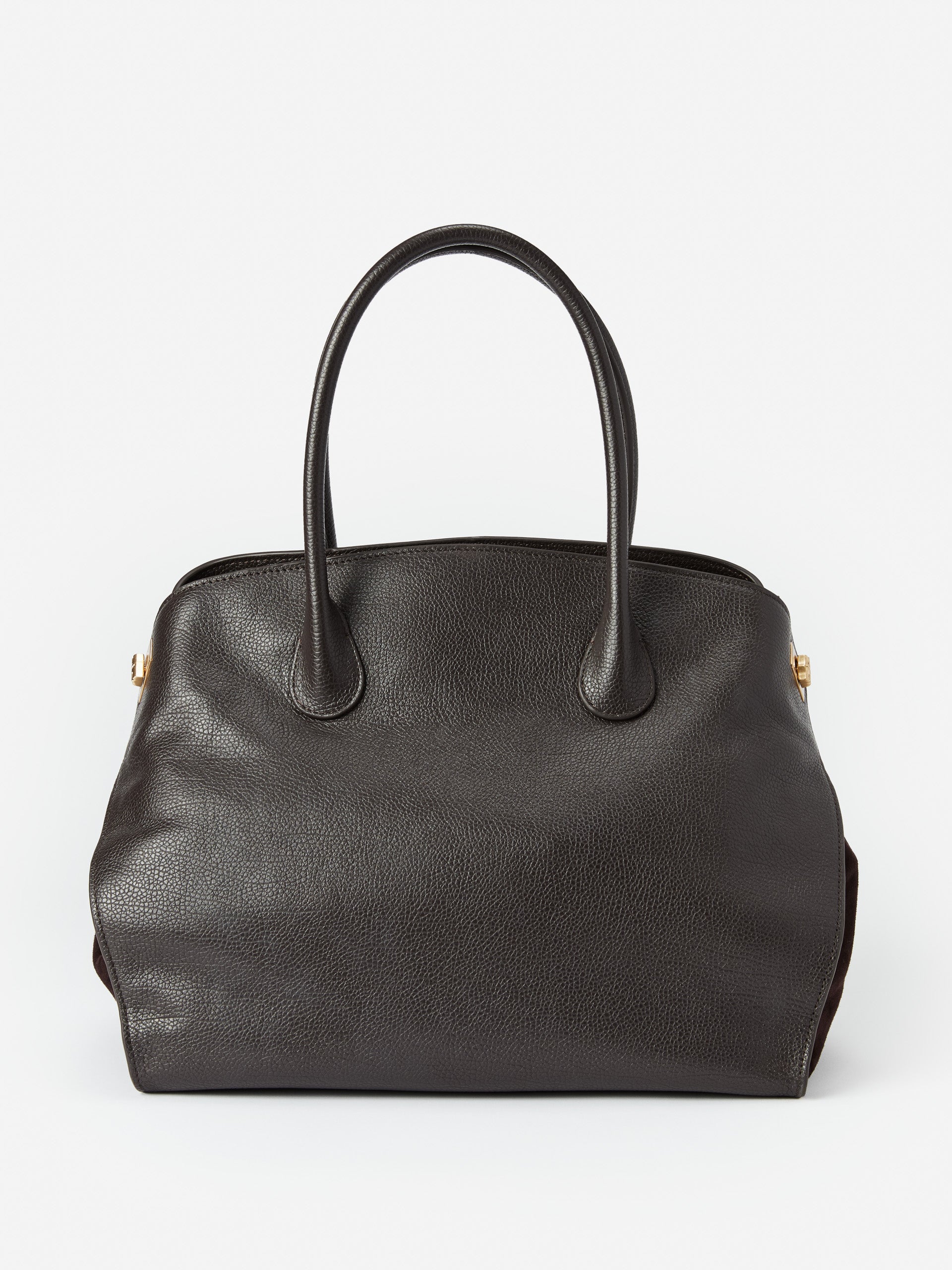 J.McLaughlin Women's Nonie Leather Tote Dark Brown | Leather/Suede