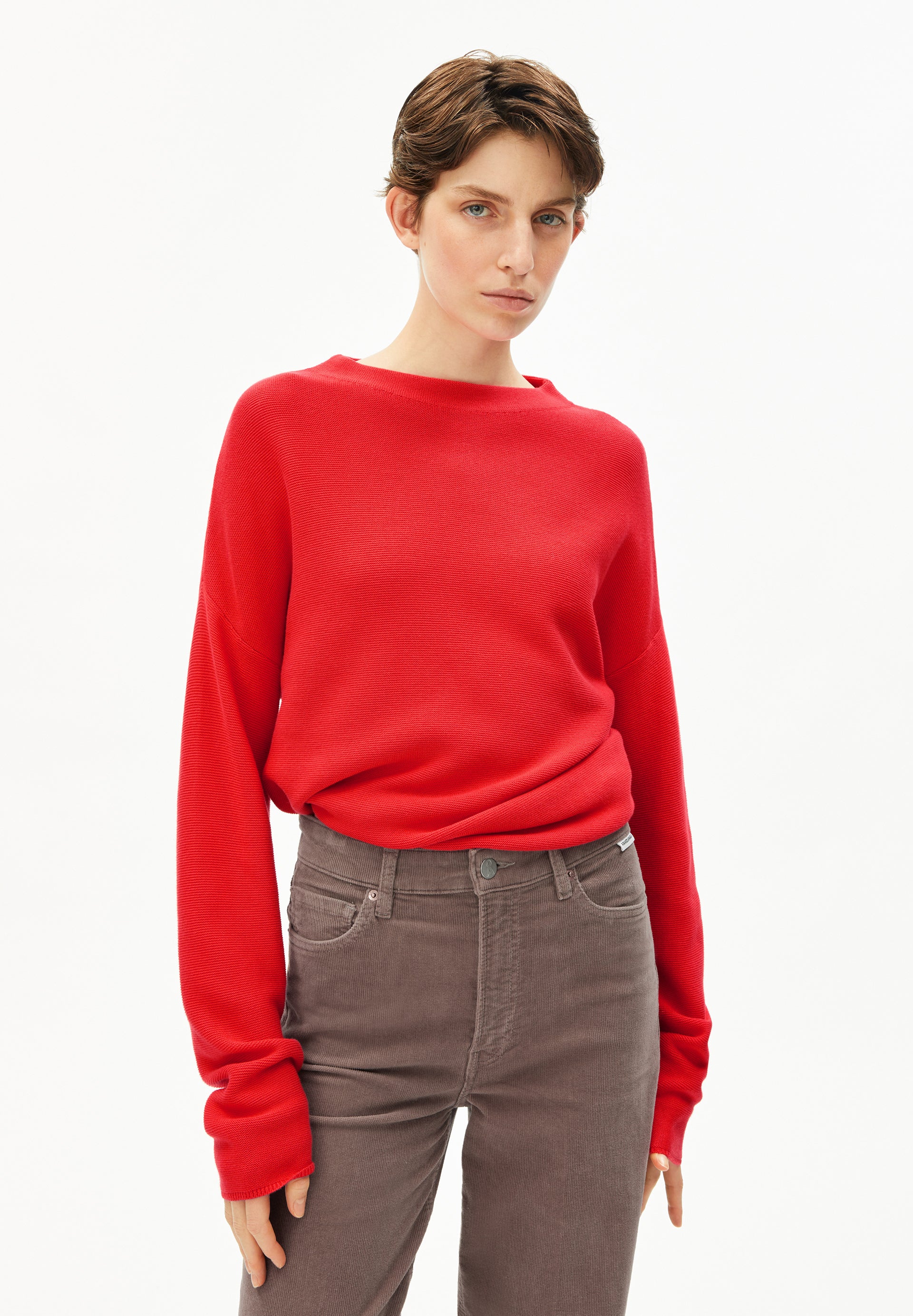 MERINAA LINKS LINKS | Pullover aus Bio-Baumwolle - rot (L) Image