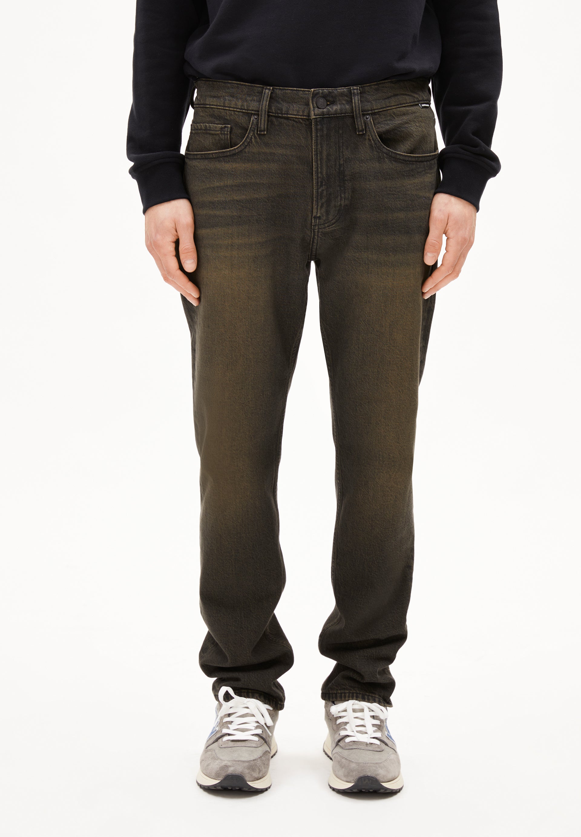 DYLAANO | Straight Leg Mid Waist aus Bio-Baumwoll Mix - schwarz (32-32) Image