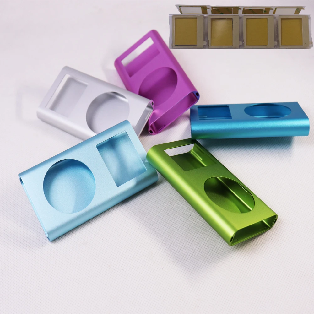 Silber Blau Grün Rosa Hellblau Metallgehäuse Gehäuseabdeckung mit Linsenfenster für iPod Mini 1. 2. 4 GB 6 GB A1051 Image