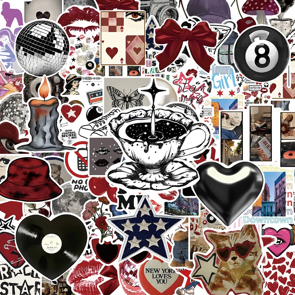 10/30/50/100 stücke Innenstadt Y2K Aufkleber Cartoon Aufkleber DIY Telefon Laptop Wasserdicht Coole Ästhetik Dekoration Aufkleber Großhandel Image