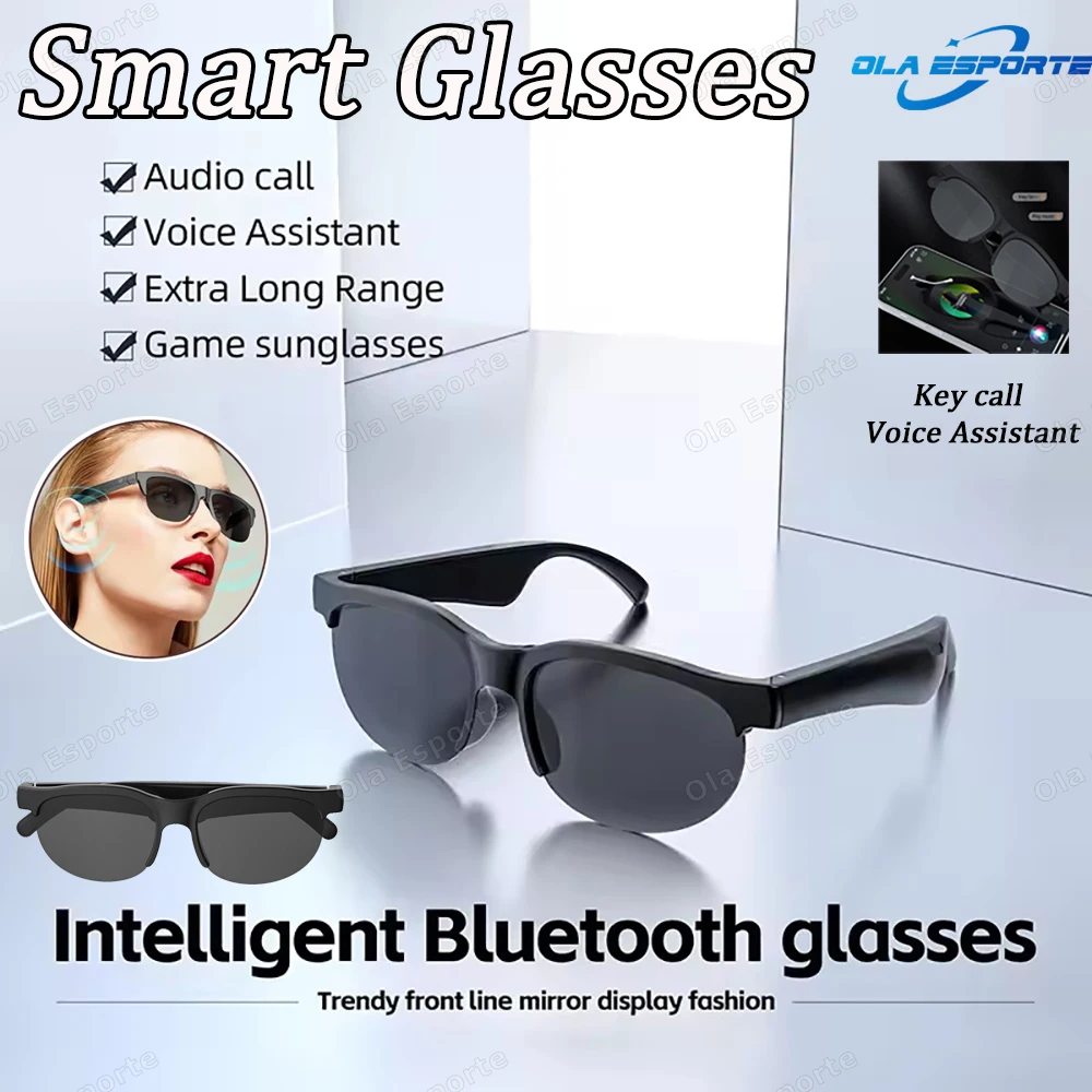 Neue Smart-Brille 2025, Musik-Kopfhörer, Musik-Player, Anruf, wasserdicht, kabellos, Bluetooth, Sport, Smart-Sonnenbrille für Android IOS Image
