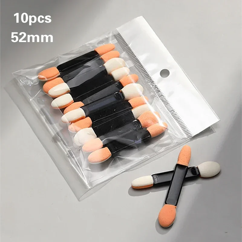 10Pcs Small Portable Eyeshadow Applicators In Bulk Double Sponge Eye Shadow Brush Makeup Tools Double-headed Eyeshadow Brush
