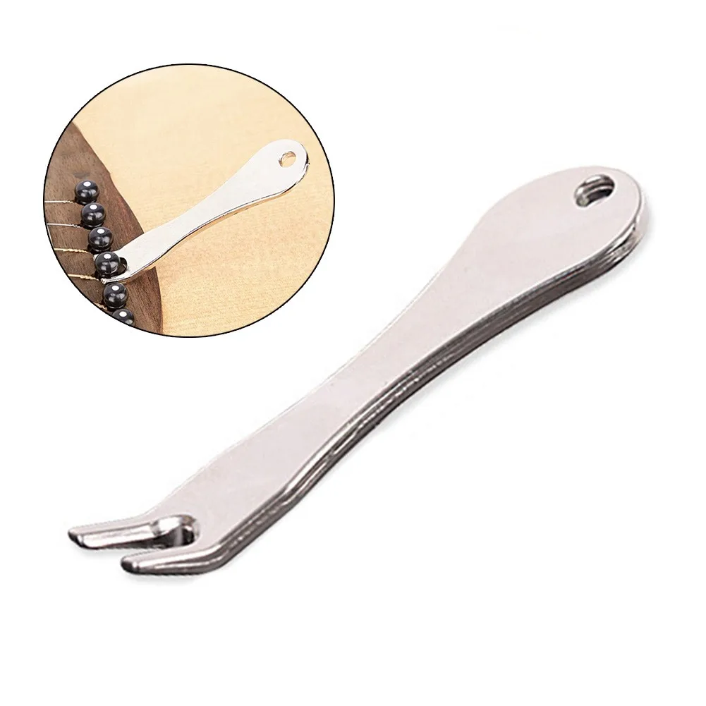 Gitarre Brücke Pin Remover String Nail Peg Puller Werkzeug Chrom Metall Akustische Folk Bass Ziehen Brücke Praktische Extractor Zubehör Image