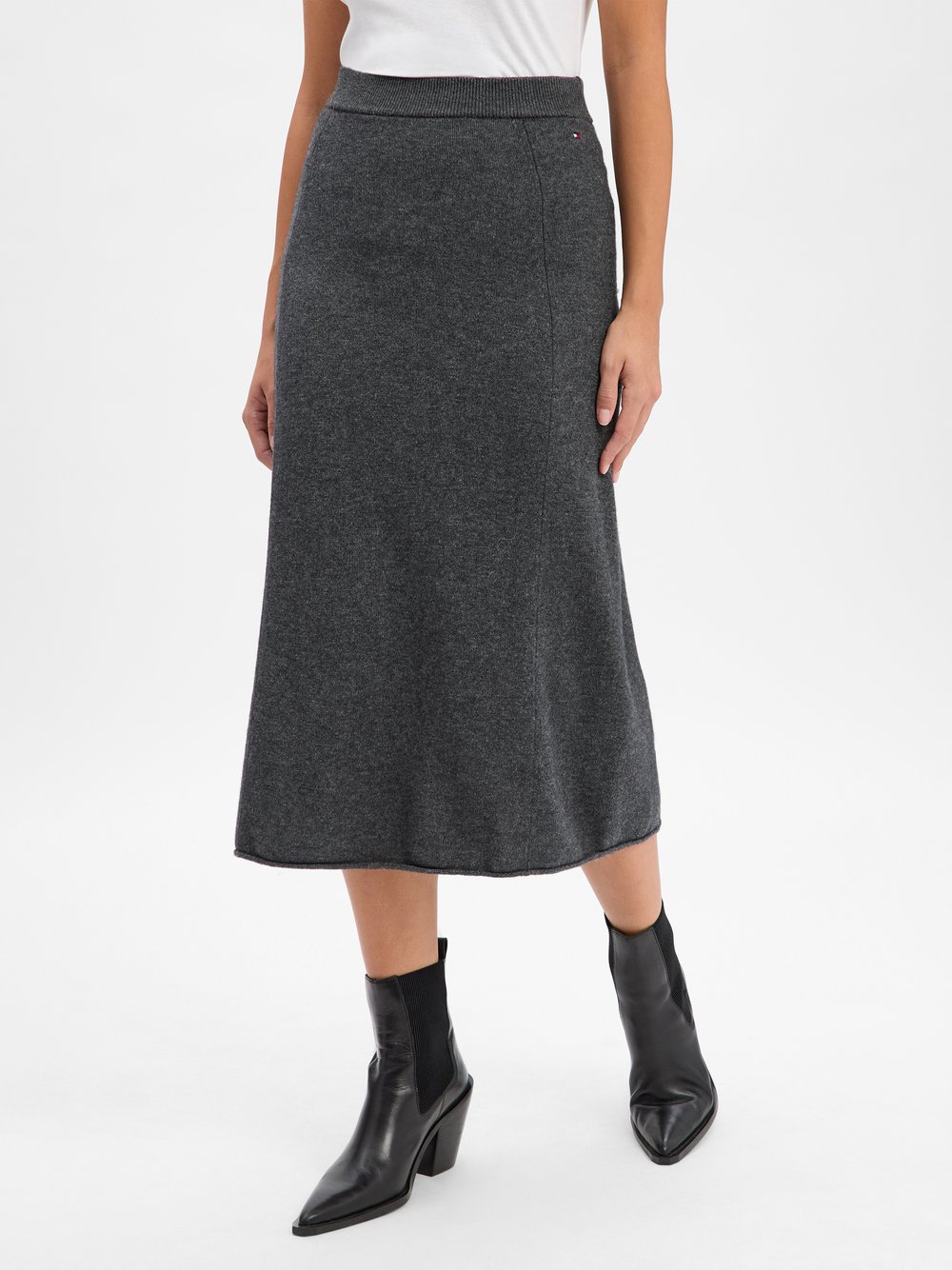 Tommy Hilfiger Strickrock aus Wolle Damen anthrazit, S Image