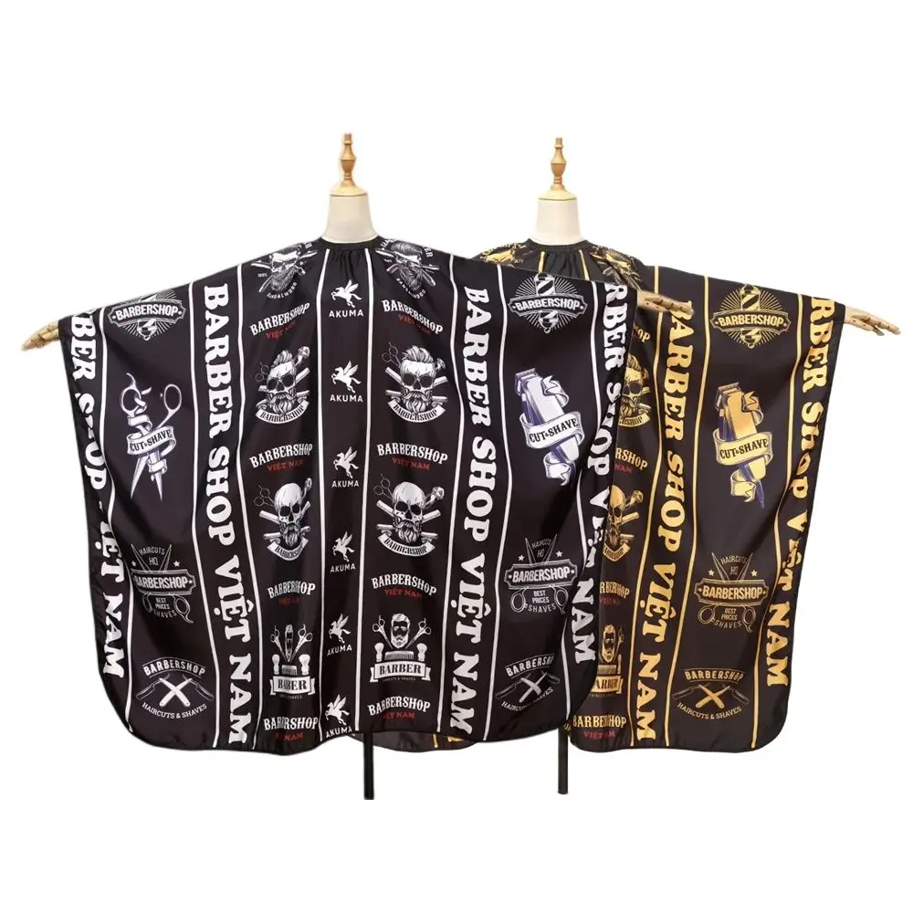 Friseur Friseur Haarschnitt Tuch Friseur Muster Schürze Professionelle Cape Antistatische Haar Schneiden Kleid Salon Liefert Werkzeuge Image