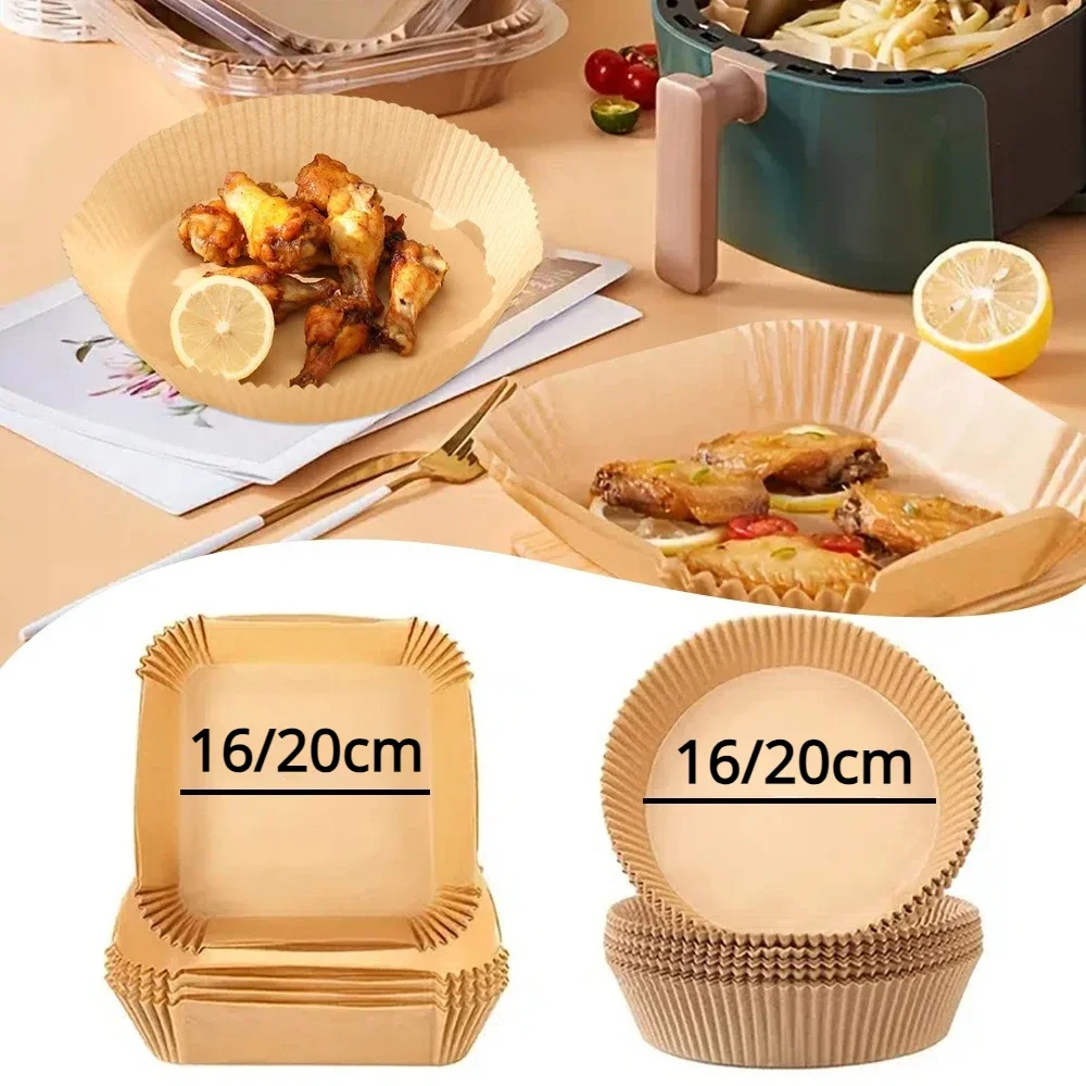 30/50 pezzi di forniture per la cottura grande tenacità quadrato rotondo accessori e strumenti per la cottura articoli da cucina accessori per friggitrice ad aria accessorio