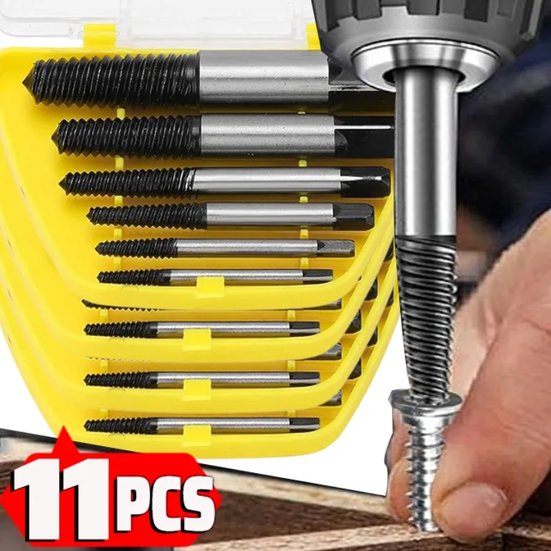Screw Extractor Drill Bit Damaged Broken Screw Remover Bolt Water Pipe Extractor Easy Out Woodwork Extractor Broken Center Drill