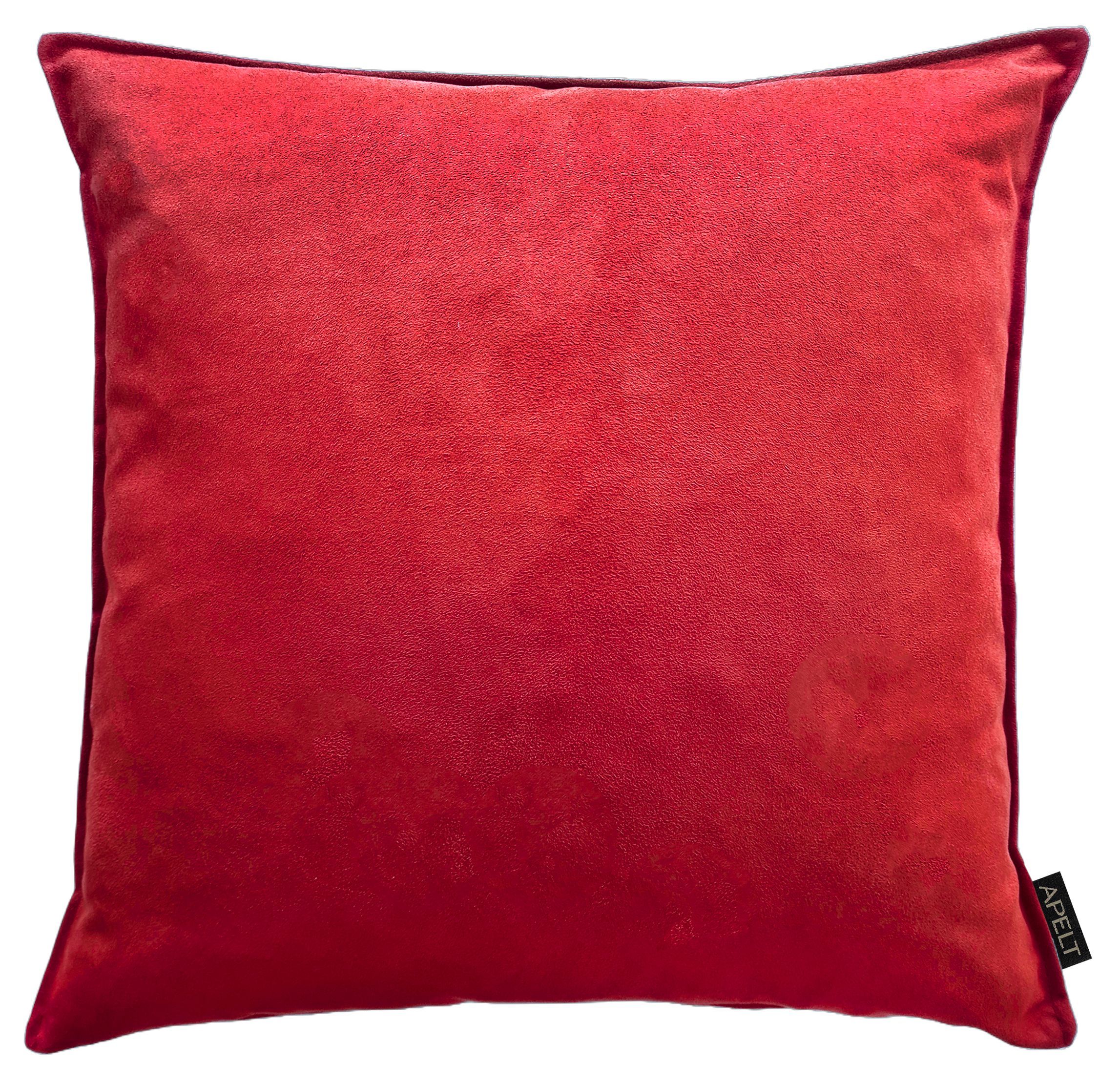 Dekokissen APELT "Magnus", rot, unifarben, B:45cm H:5cm L:45cm, Polyester, Dekokissen_Sitzkissen_Kissenhüllen Image