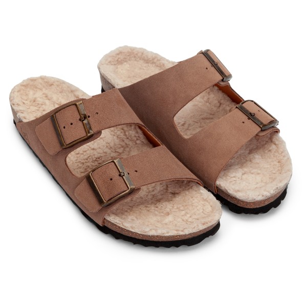 Espadrij - Women's Ami Velour Teddy - Sandalen 38 | EU 38 braun
