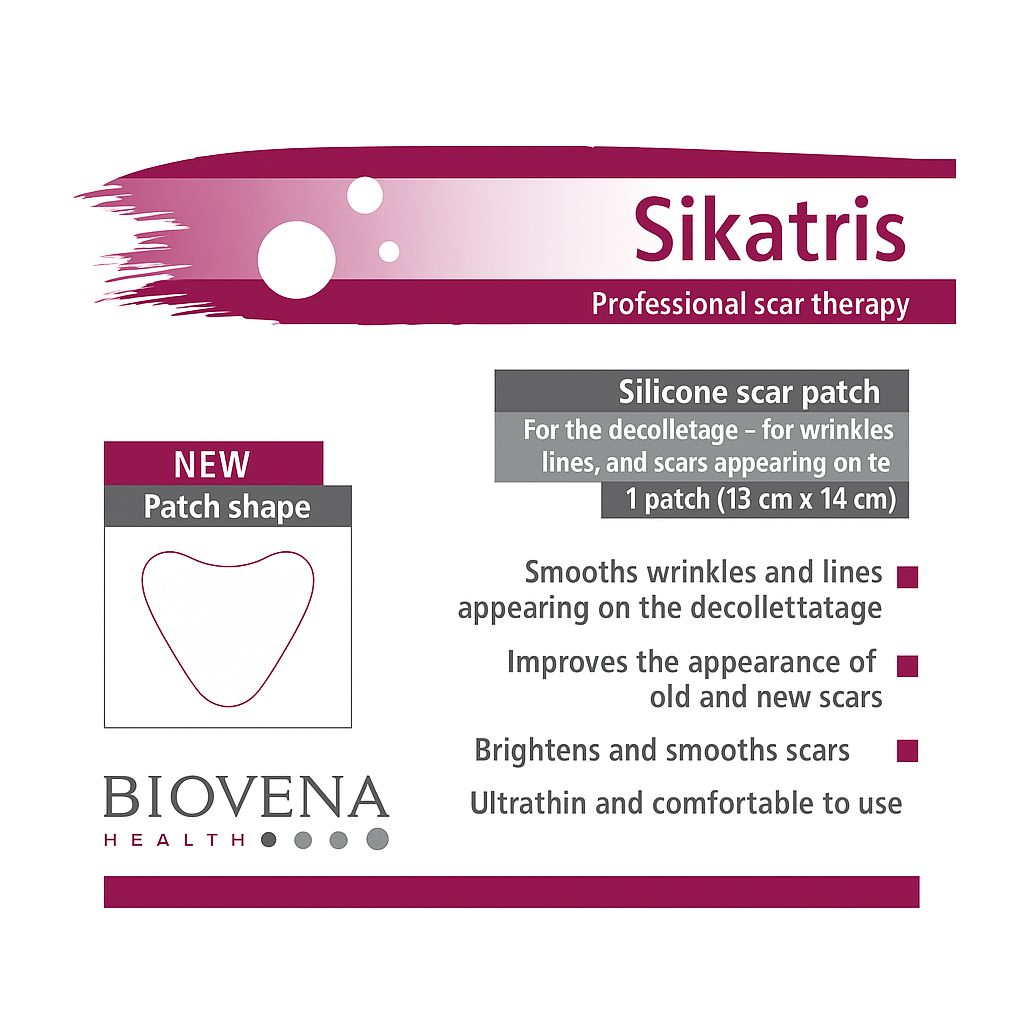 Biovena Health Cerotti in silicone Sikatris per le rughe del décolleté