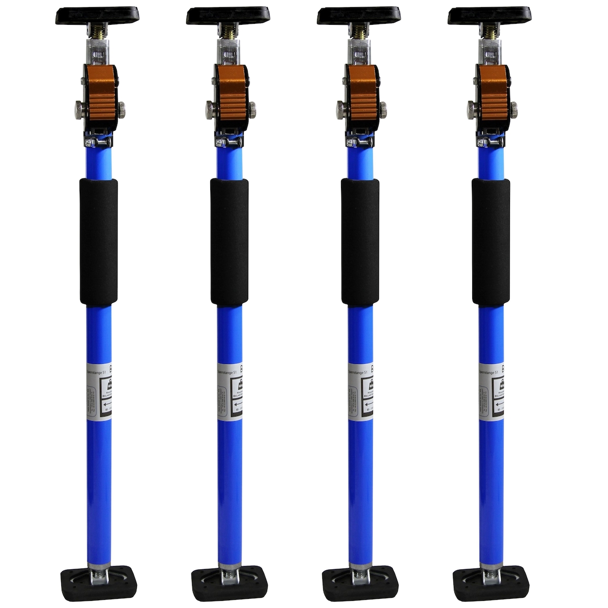 Sperrstange Klemmbalken Ladungssicherung 65-115cm Stütze 60 kg verstellbar S1 4x Image