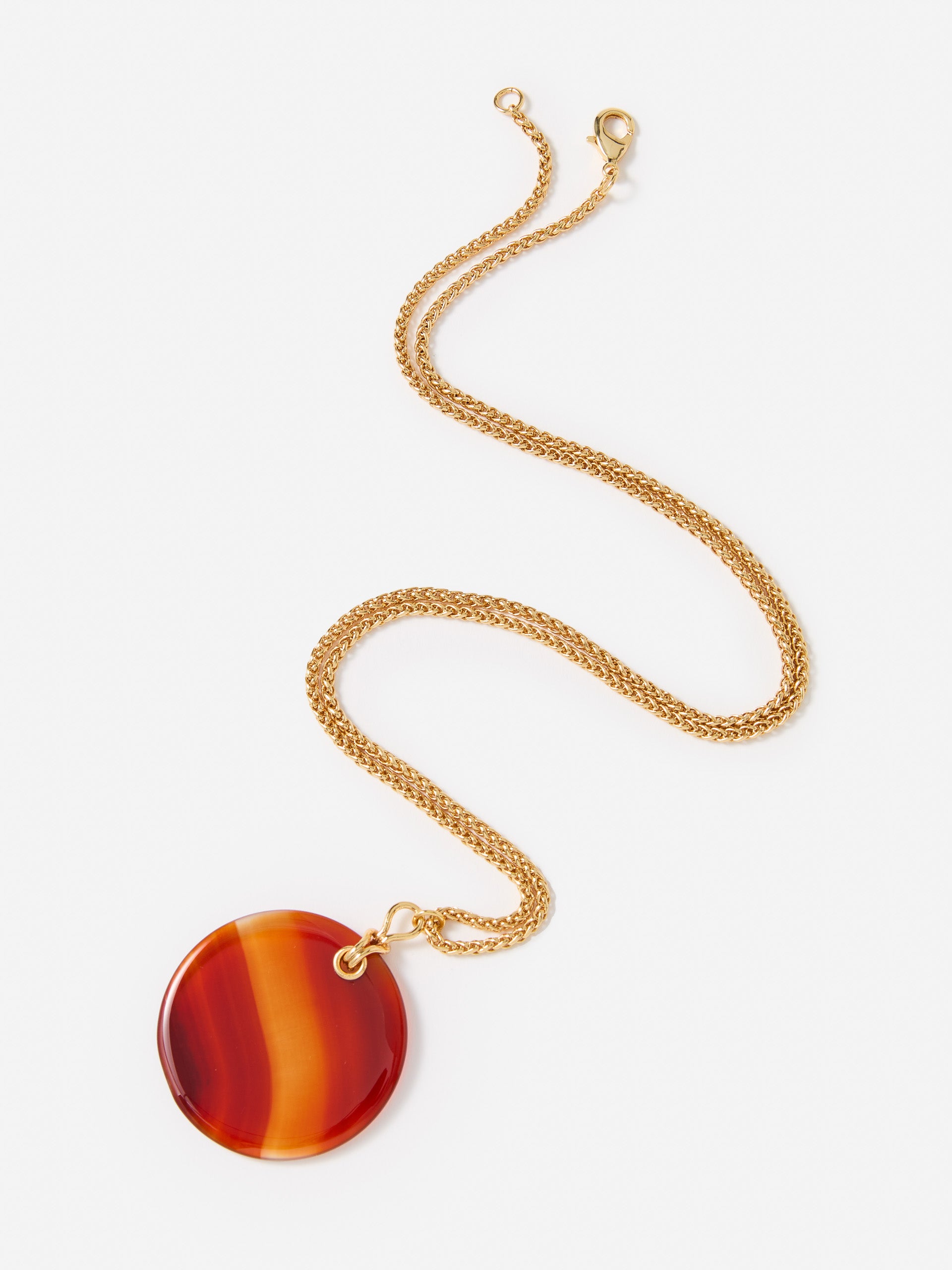 J.McLaughlin Women's Carnelian Pendant Necklace Orange