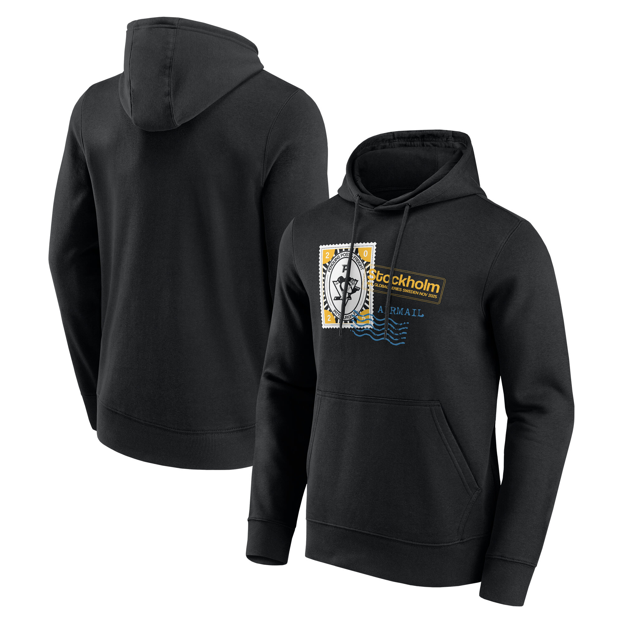 Pittsburgh Penguins Global Series 2025 Hometown To Stockholm Hoodie -Herren Image