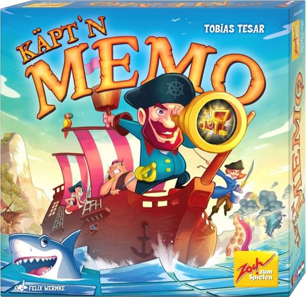 Zoch 601105221 - Käpt'n Memo, Familienspiel - Zoch GmbH