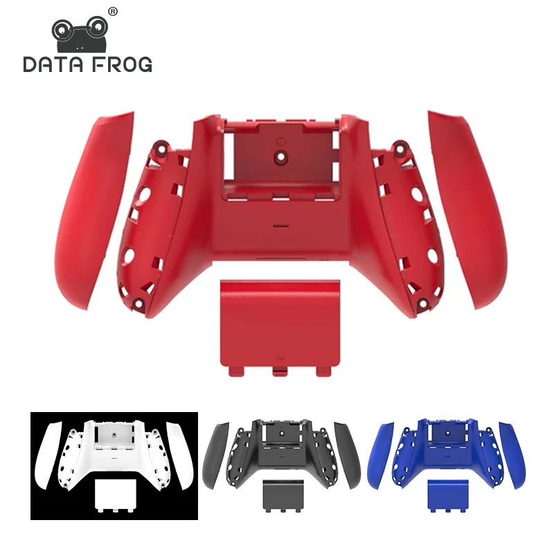 DATA FROG Gamepad Back Shell Set Abnehmbare Batterieabdeckung Ergonomische Griffe Schutzhülle für Wireless Controller Konsolenteile Image