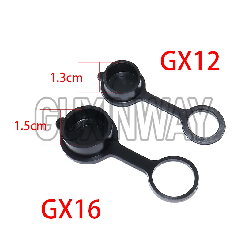 5 stücke GX12 GX16 Luftfahrt Rundsteckdose Wasserdichte Staub Kappe Schweißen Kabel Anschlüsse Gummi Schutzhülle Image