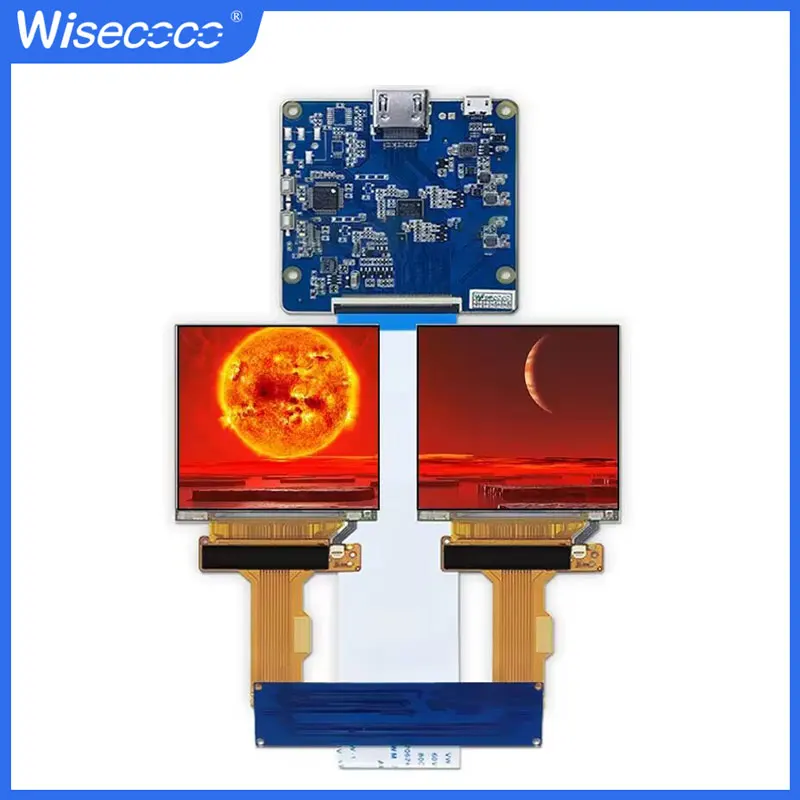 Wisecoco 2,9 Zoll 1440x1440 2K LS029B3SX02 Dual TFT IPS LCD VR Virtual Reality AR MR HMD Display MIPI Treiberplatine TC 358870 XBG Image
