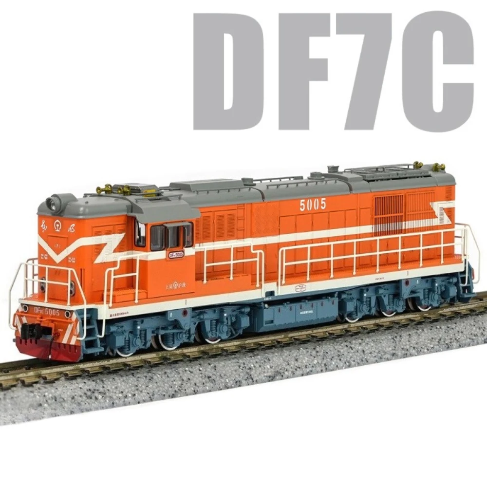 N-Typ 1/160 DF7C Diesel-Lokomotive-Zugmodell, Simulationsmodell mit vielen Optionen zum Sammeln, Ornamente und Geschenke für Jungen Image