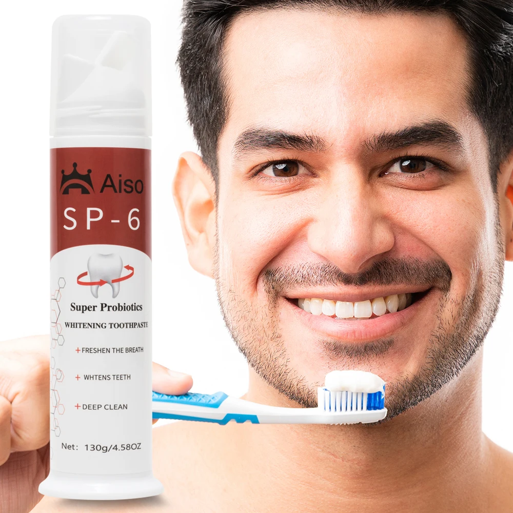 Probiotische aufhellende Zahnpasta-Pumpe – Tiefenreinigung und frischer Atem, gleicht Oral aus, 1 Stück Image