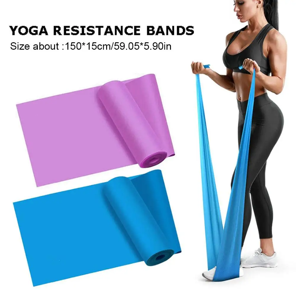 Yoga Sport Widerstand Bands Pilates Training Fitness Übung Gym Elastische Band Physiotherapie Stretching Kraft Training Image