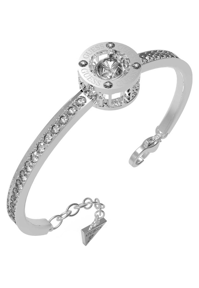 Guess Womens UBB01460RHL Ladies Solitaire Bracelet - Silver - One Size | Guess Sale | Discount Designer Brands