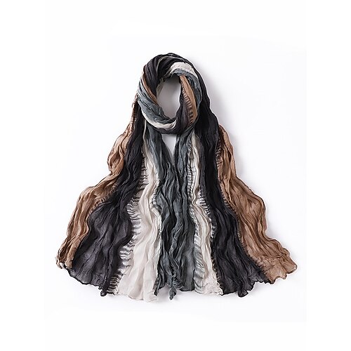 Mehrfarbiger Faltenschal für Herren – weich und stylisch, perfekt für Wintermode und Weihnachtsgeschenke Image