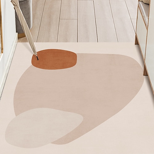 Weihnachts-Badezimmer Fußmatte für Eingangsbereich niedlicher Cartoon Faux Cashmere dick weicher rutschfester maschinenwaschbarer Boden Teppich saugfähig fleckenresistent langlebig pflegeleicht Image