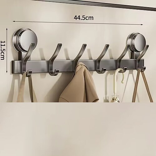 Badezimmerhaken mit Saugnapf, starker Klebehaken ohne Bohren, robuster Aufhängehaken für Eingangsbereich, Badezimmer, Kleidung und Lagerregal Image