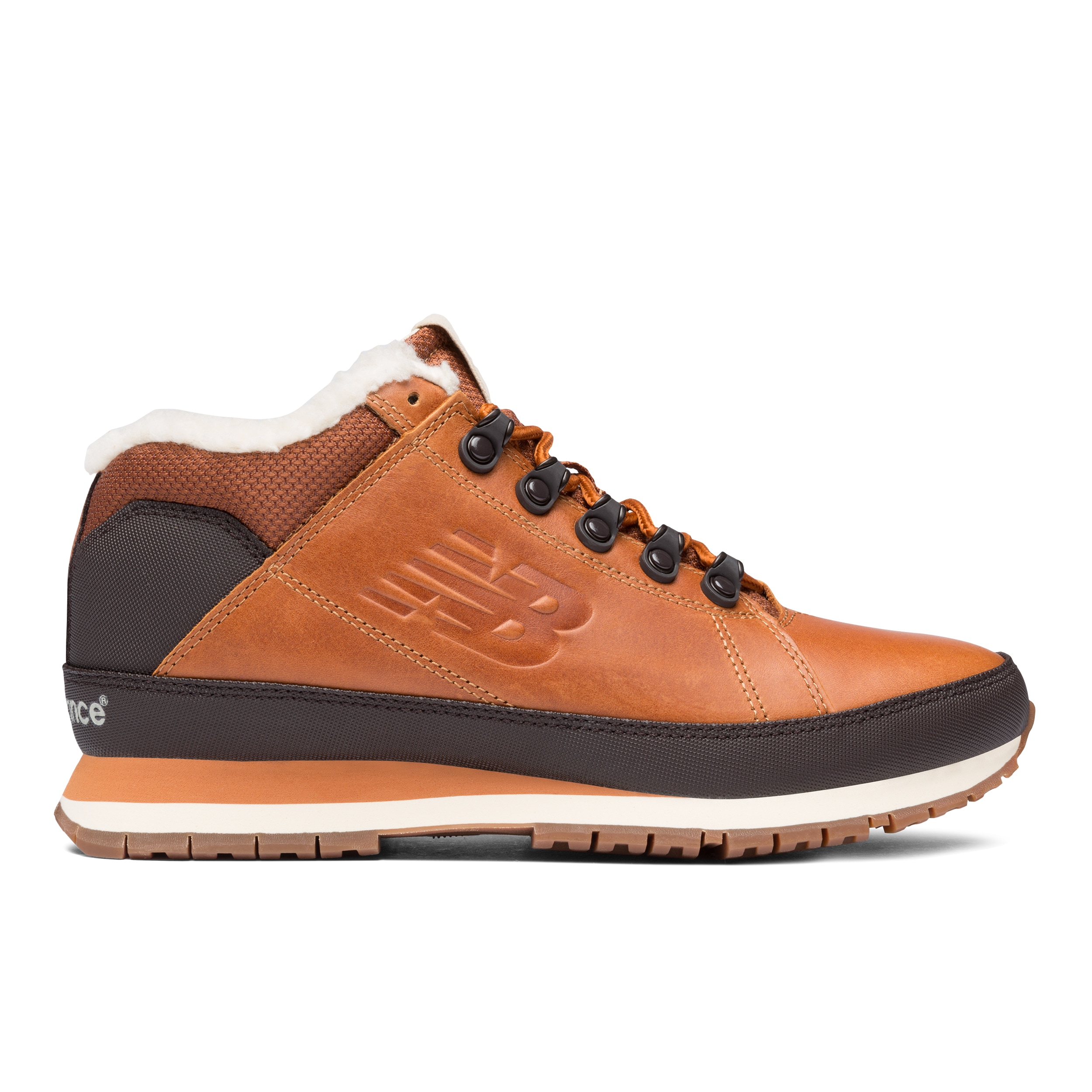 Sneaker NEW BALANCE "754", Gr. 44,5, braun, Leder, Schuhe