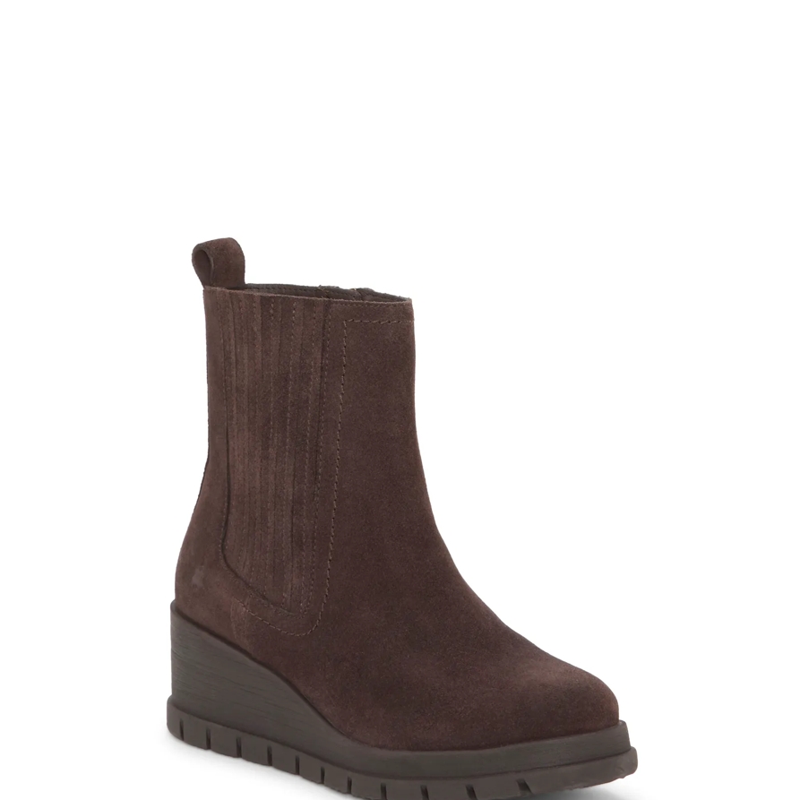 Lucky Brand Sondruh Chelsea Boot - Women's Pants Denim Bootcut Jeans in Chocolate Lab, Size 8.5