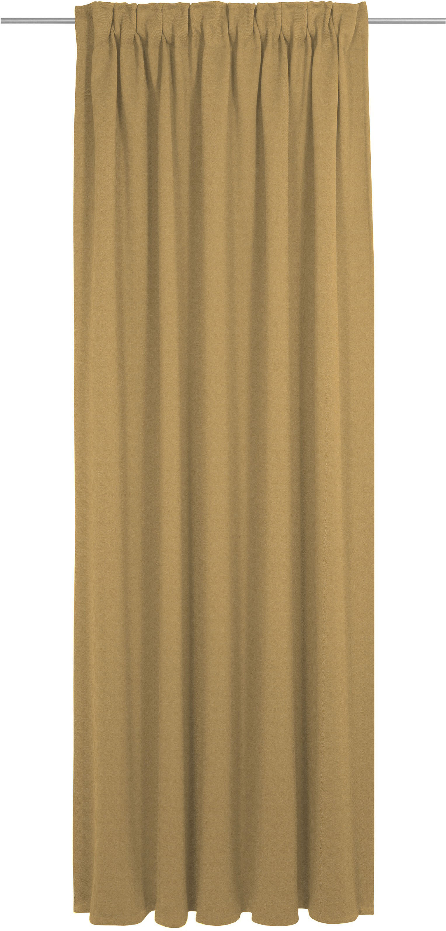Vorhang ADAM "Uni Collection", gelb (curry), B:142cm H:315cm, Baumwolle (Bio-Baumwolle), Gardinen, Blickdichter aus 100% Bio-Baumwolle Image