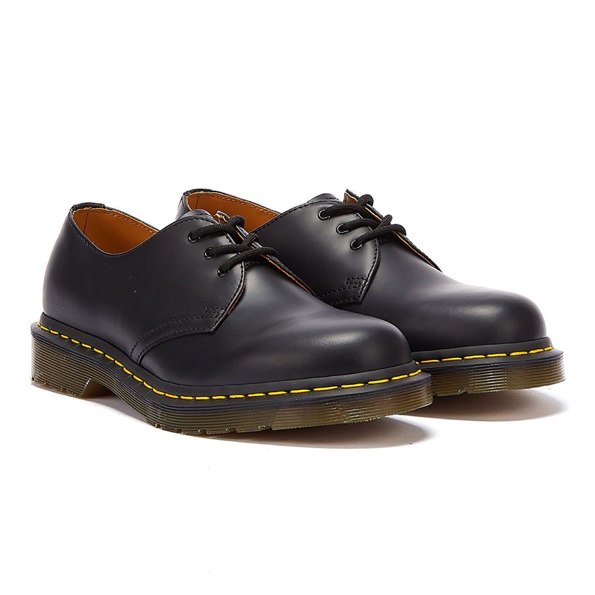 Kaufen Sie Dr. Martens Damen Schwarze 1461 Glatte Lederschuhe