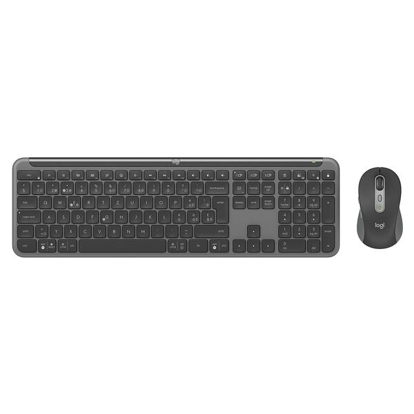 Logitech Tastatur-Maus-Set (kabellos) »MK950 for Business« grau Image