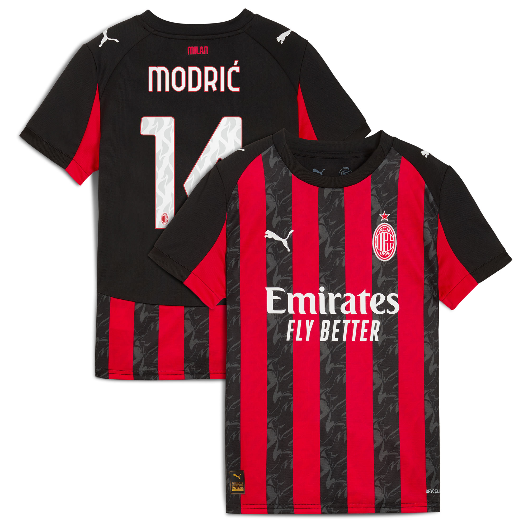 AC Milan PUMA Heimtrikot 2025-26 - Kinder mit Aufdruck Modric 14 Image