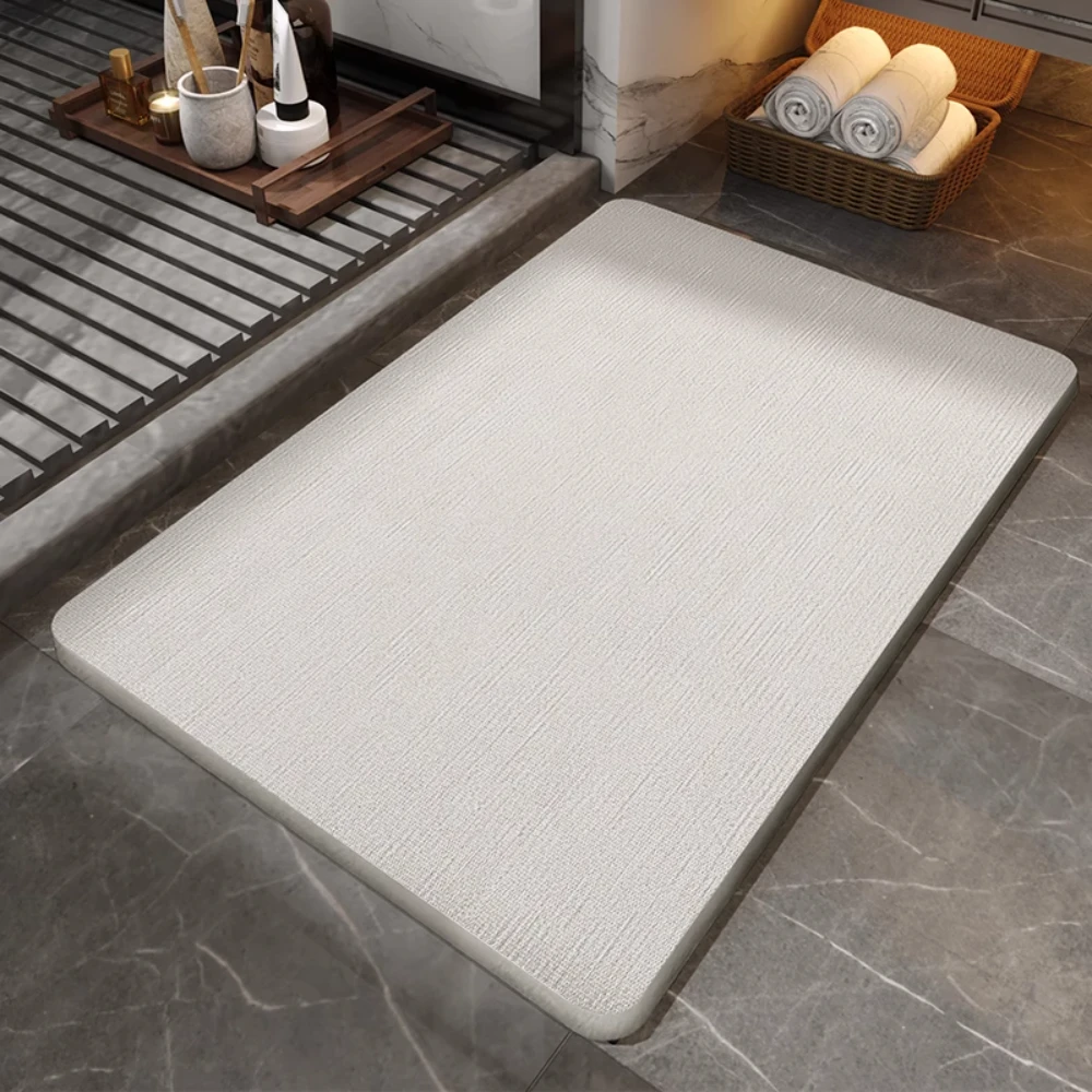 VIKAMA – tapis de porte de salle de bain antidérapant, Durable, facile à nettoyer, boue de diatomée, couverture de bain, tapis de porte de salle de bain Super absorbant de haute qualité