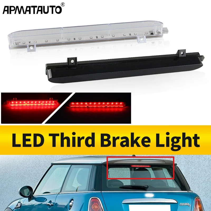 1pc LED troisième 3ème feu Stop à montage haut pour Mini Cooper R56 Mini Cooper R60 Countryman 2010-2016 OEM: 63257221834