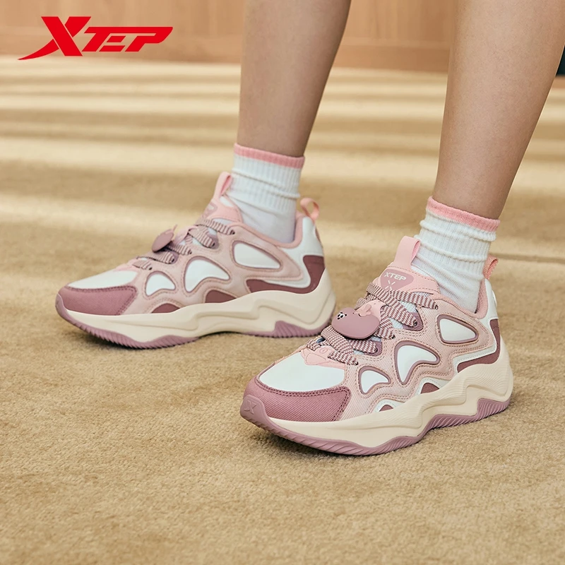 Xtep Lightning 5.0 Damen-Skateboardschuhe 2024, Winter, leicht, mit dicken Sohlen, Modetrends, lässige Turnschuhe 976418320035