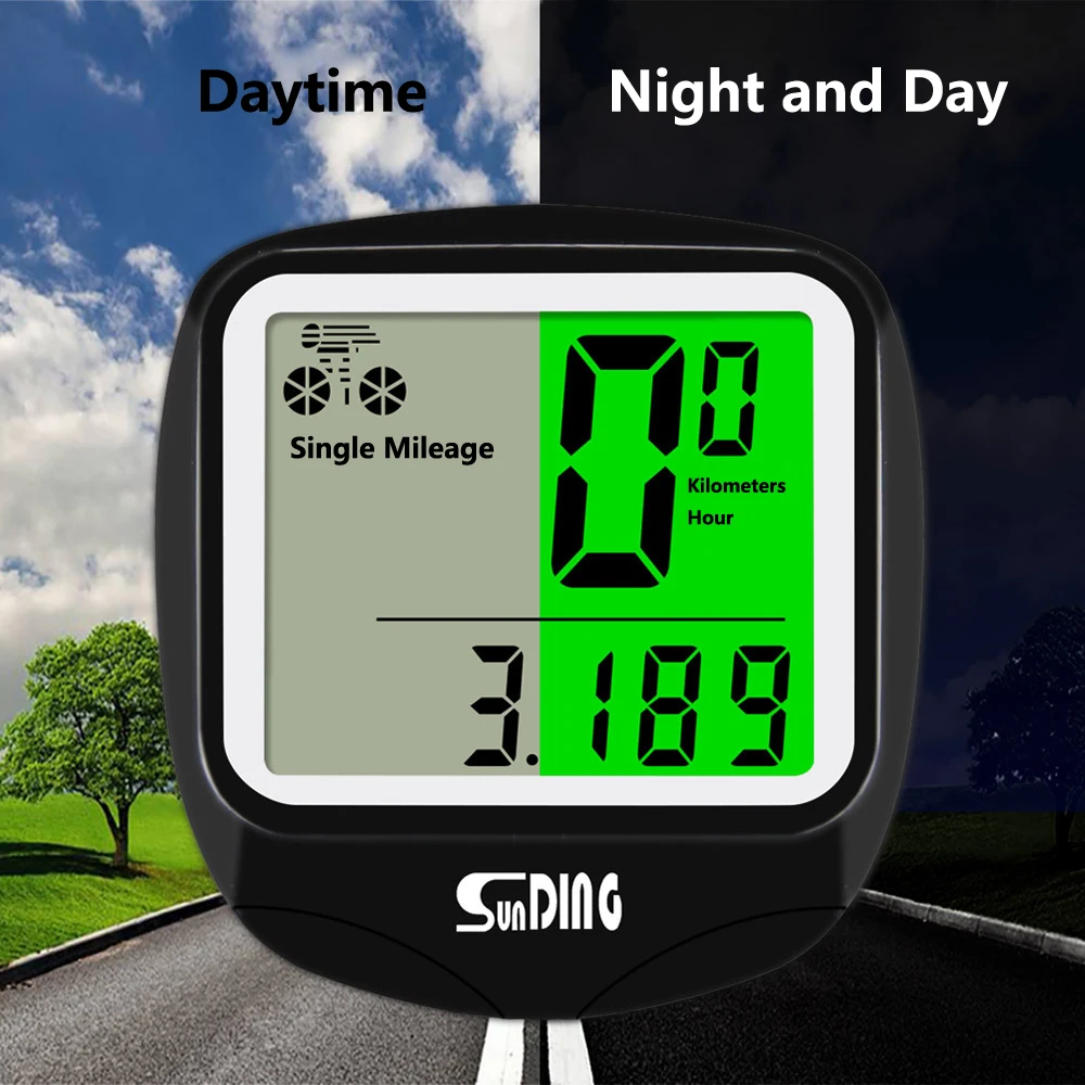 Waterproof Bicycle computer bike LCD display Bike speedometer Bike stabilization Bike odometer timer Outdoor bike accessories