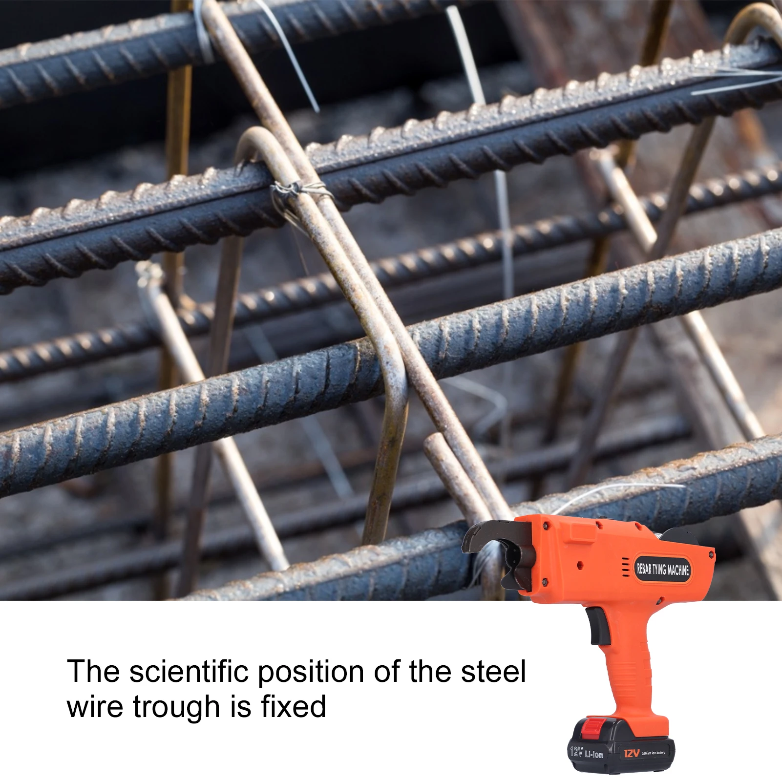 Automatisches Bindewerkzeug, Elektrowerkzeuge, verstärkende Stahlstangen-Bindemaschine, ABS-Stahl mit hohem Kohlenstoffgehalt, vollautomatisches Umreifungswerkzeug Image