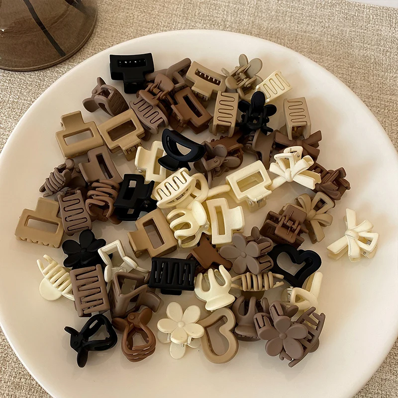 10/20 Stück Beige, gemischte Packung, kleine Haarspangen, süße Mädchen-Accessoires für den täglichen Gebrauch, besondere Anlässe, Reisegeschenke Image