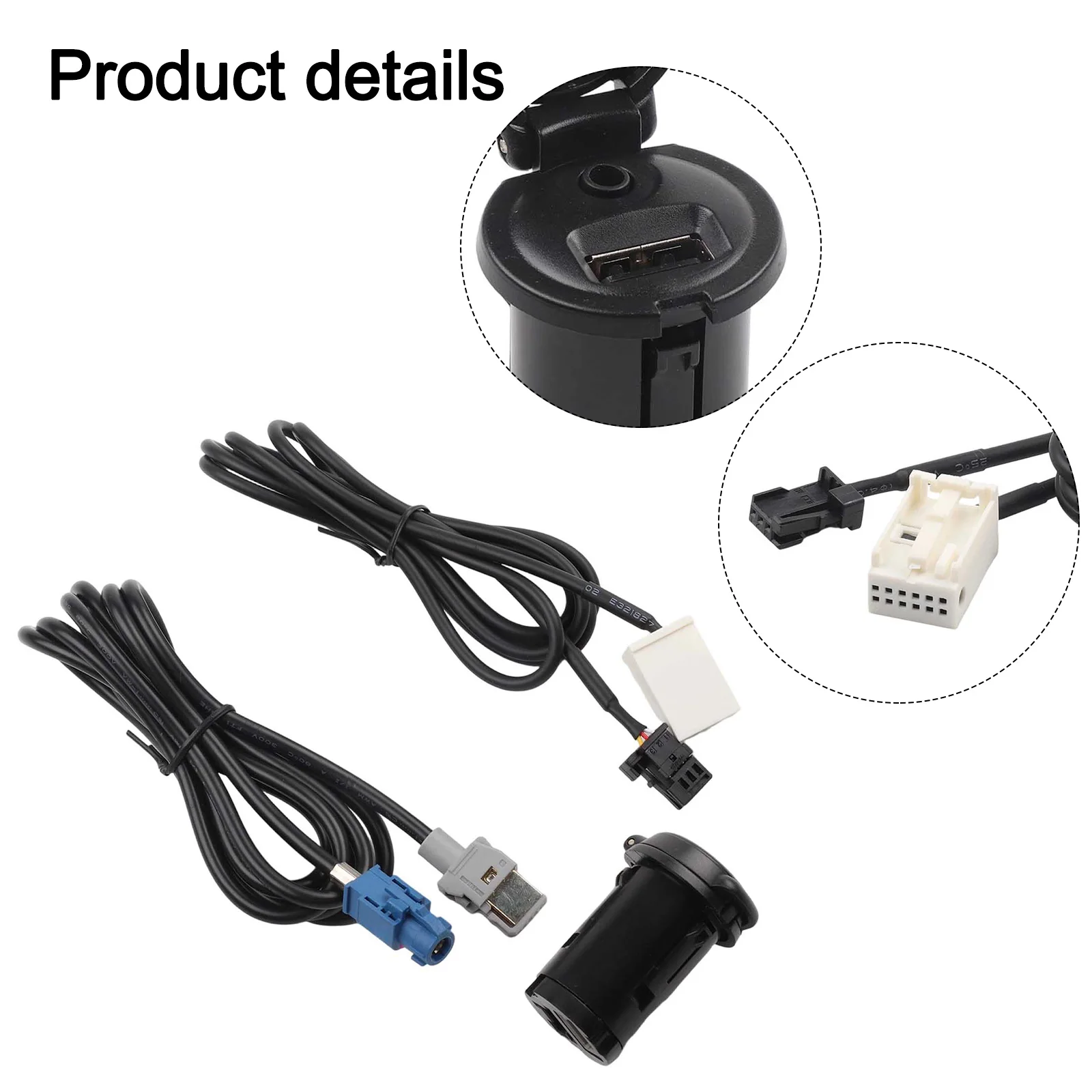 AUX Audio Socket Car USB AUX Socket For Car Audio System OEM Number 96656713XT Practical And Reliable Wear-resistant Materials