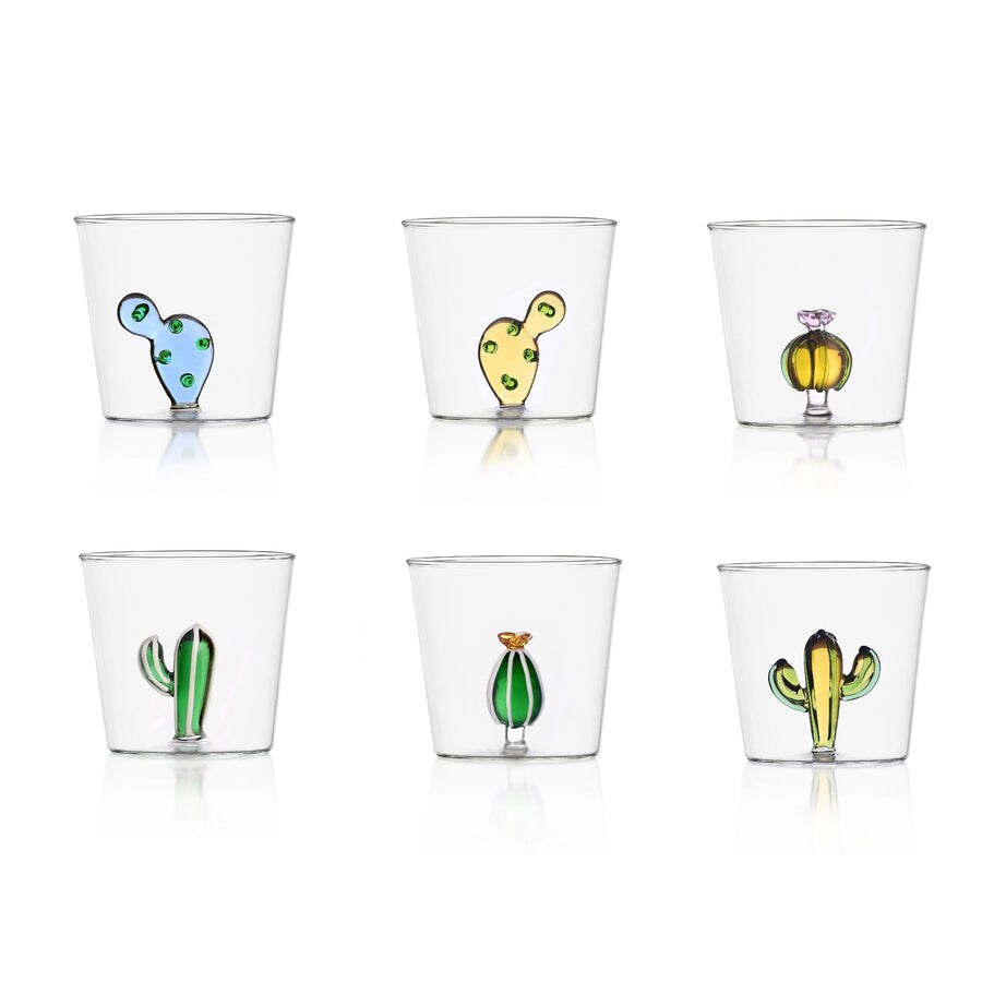 Ichendorf – 6er-Set Trinkgläser: DESERT PLANTS – Design von Alessandra Baldereschi Image