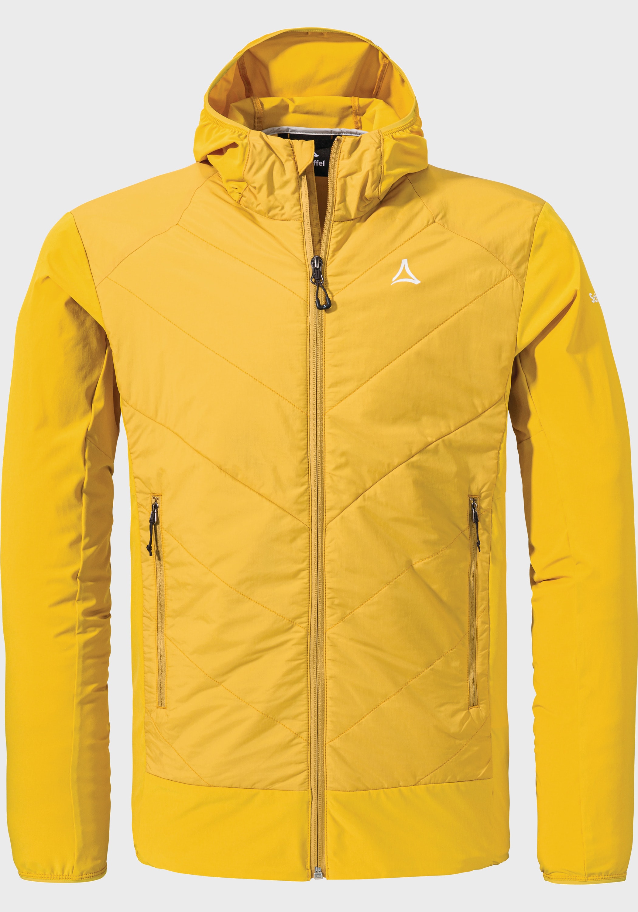 Funktionsjacke SCHÖFFEL "Hybrid Jk Style Blaueis MNS", Herren, Gr. 54, gelb (5205, gelb), Oberstoff: 86% Nylon, 14% Elasthan; Oberstoff Vorderteil: 100% Nylon; (Coating: Polyurethan); Futter: 100% Polyester; Wattierung: 100% Polyester, regular fit,...