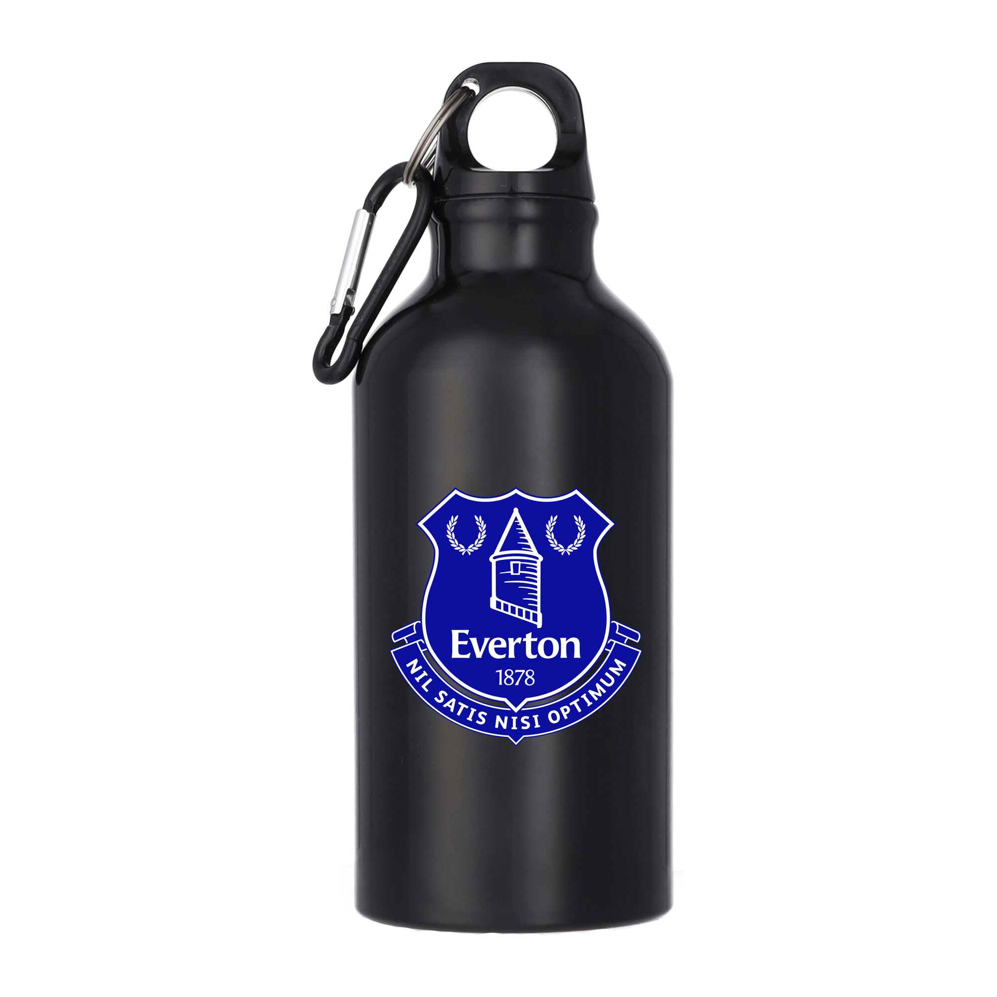 Everton Logo Aluminium 400ml Trinkflasche - Schwarz Image