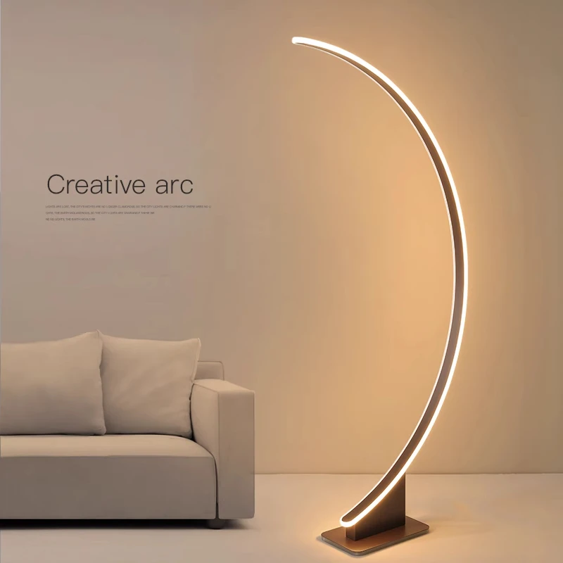Nordic Minimalistischen Stehlampe Licht Luxus Wohnzimmer Schlafzimmer Vertikale Stehlampe Raumdekoration Kreative Warme LED Lampe